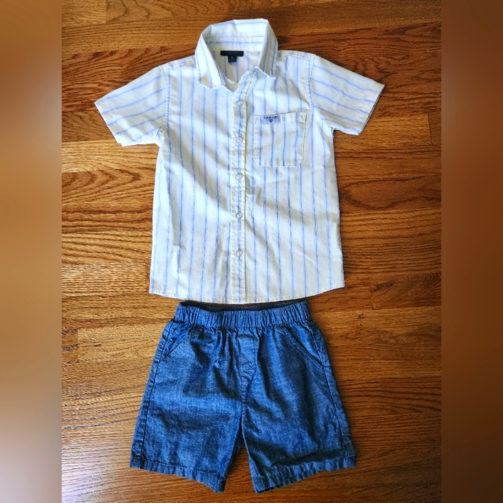 Dress Shirt And Shorts Set, Size 5
